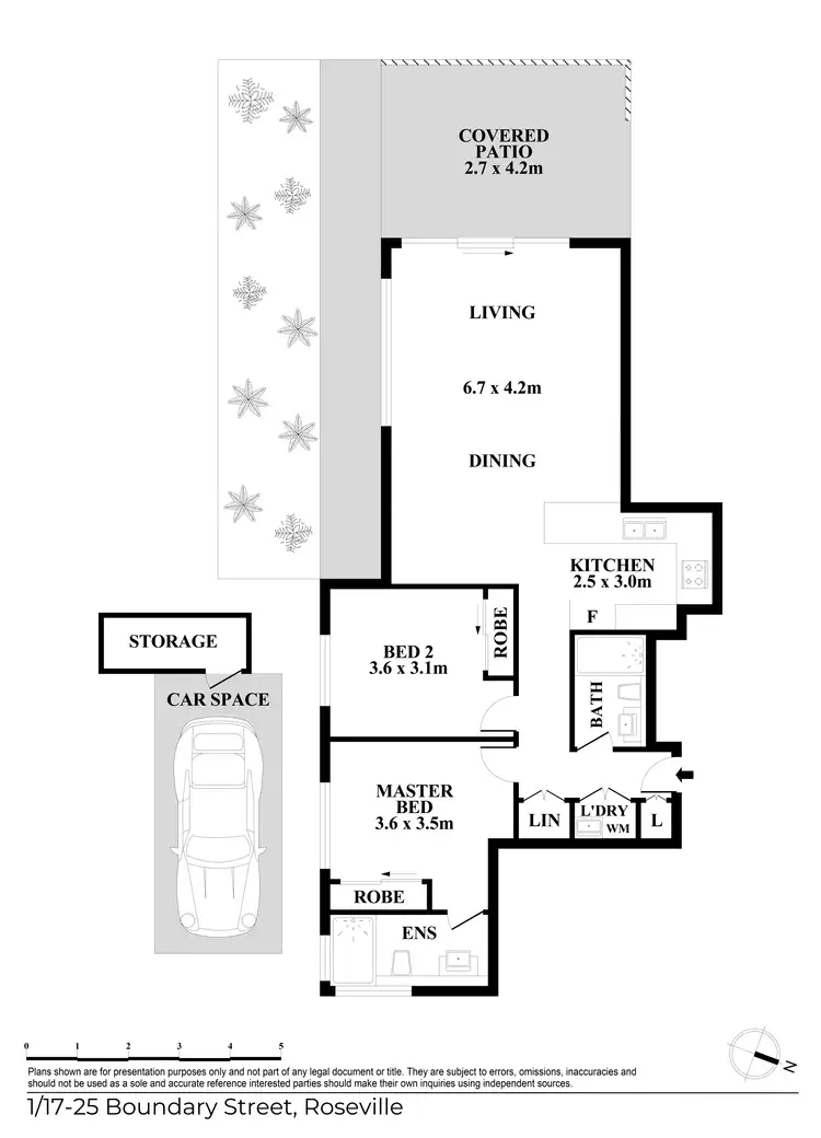 Floorplan of Homely apartment listing, 1/17-25 Boundary Street, Roseville NSW 2069