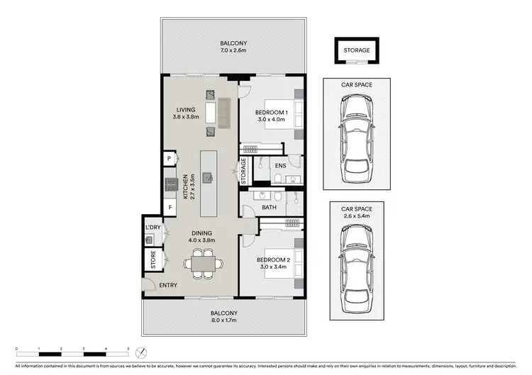 Floorplan of Homely apartment listing, 1204/36-42 Levey Street, Wolli Creek NSW 2205