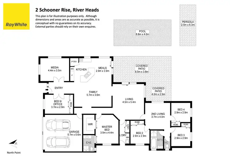 Floorplan of Homely house listing, 2 Schooner Rise, River Heads QLD 4655