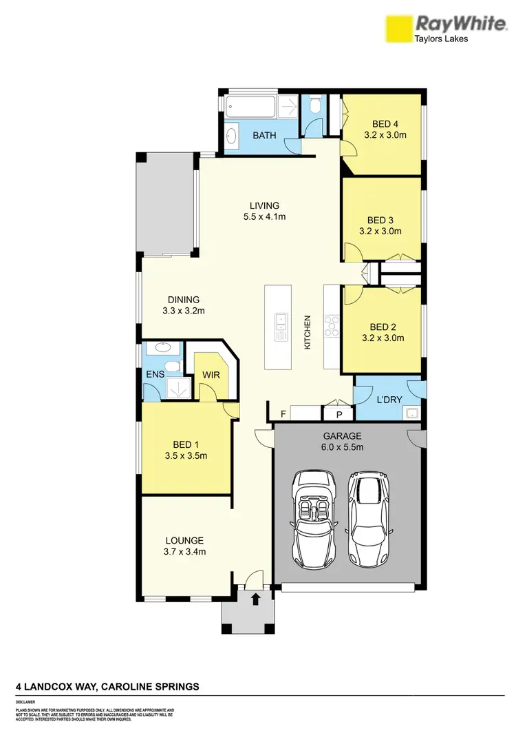 Floorplan of Homely house listing, 4 Landcox Way, Caroline Springs VIC 3023