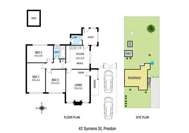 Floorplan of Homely house listing, 42 Symons Street, Preston VIC 3072