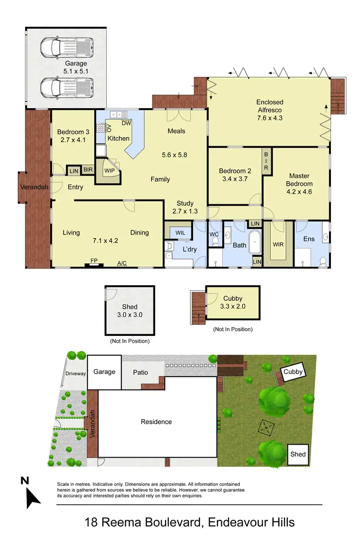 Floorplan of Homely house listing, 18 Reema Boulevard, Endeavour Hills VIC 3802