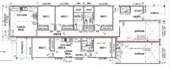 Floorplan of Homely semi-detached listing, 8A Scribbly Street, Burpengary QLD 4505