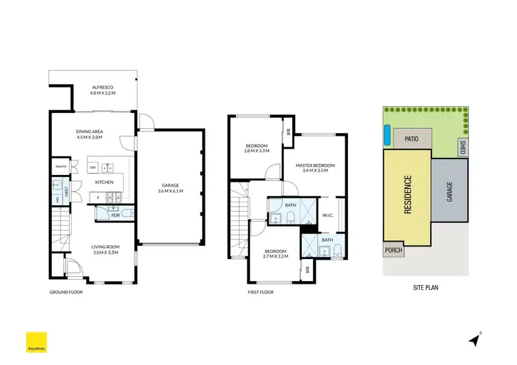 Floorplan of Homely townhouse listing, 47C Whitelaw Street, Reservoir VIC 3073