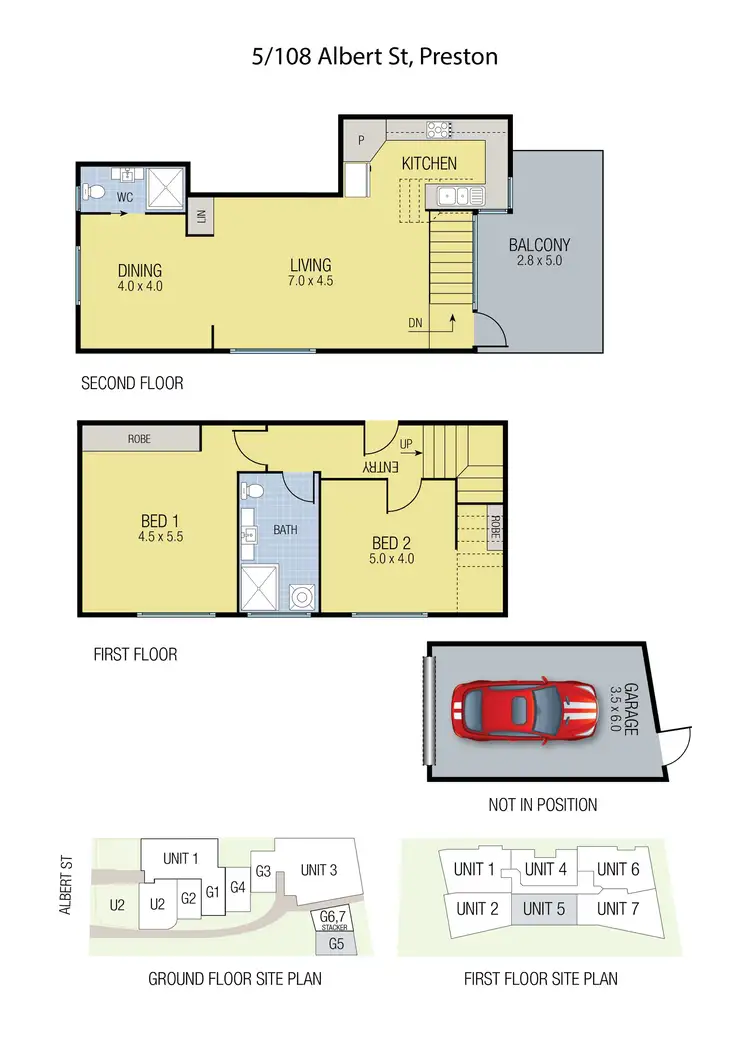 Floorplan of Homely townhouse listing, 104/108 Albert Street, Preston VIC 3072