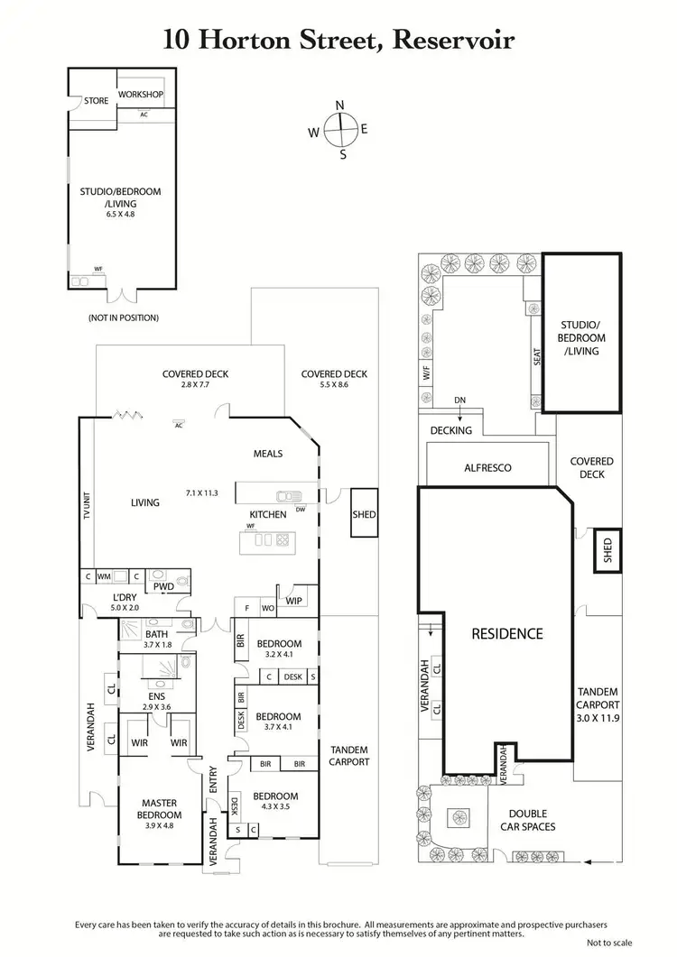 Floorplan of Homely house listing, 10 Horton Street, Reservoir VIC 3073