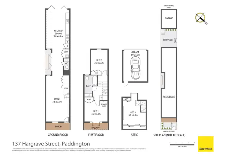 Floorplan of Homely house listing, 137 Hargrave Street, Paddington NSW 2021