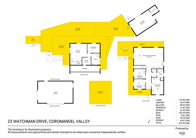 Floorplan of Homely house listing, 23 Watchman Drive, Coromandel Valley SA 5051