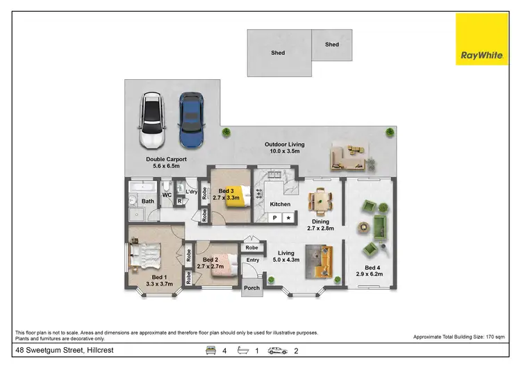 Floorplan of Homely house listing, 48 Sweetgum Street, Hillcrest QLD 4118