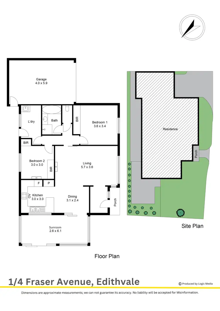 Floorplan of Homely unit listing, 1/4 Fraser Avenue, Edithvale VIC 3196