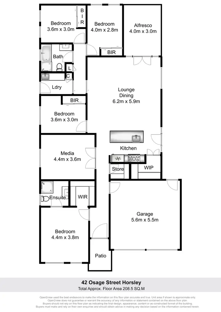 Floorplan of Homely house listing, 42 Osage Street, Horsley NSW 2530