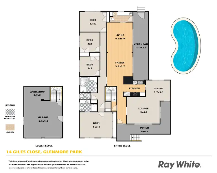 Floorplan of Homely house listing, 14 Giles Close, Glenmore Park NSW 2745