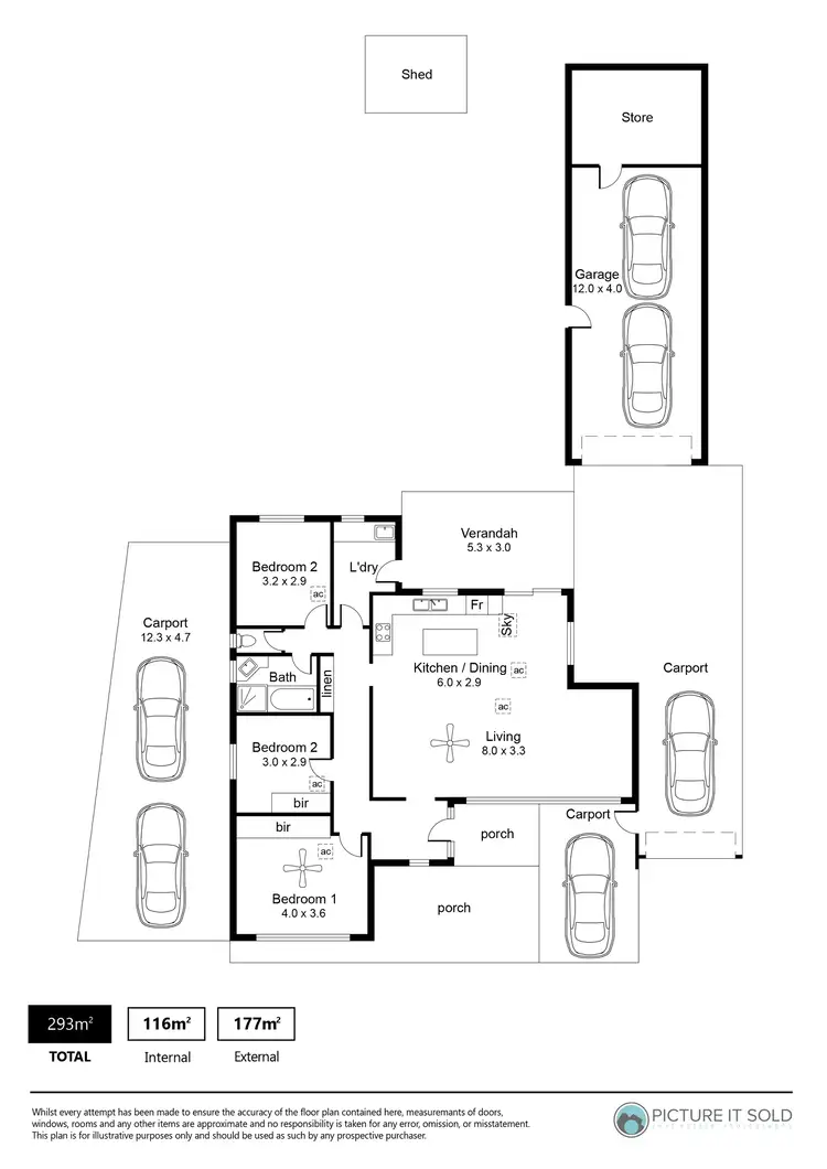 Floorplan of Homely house listing, 171 Nelson Road, Para Vista SA 5093