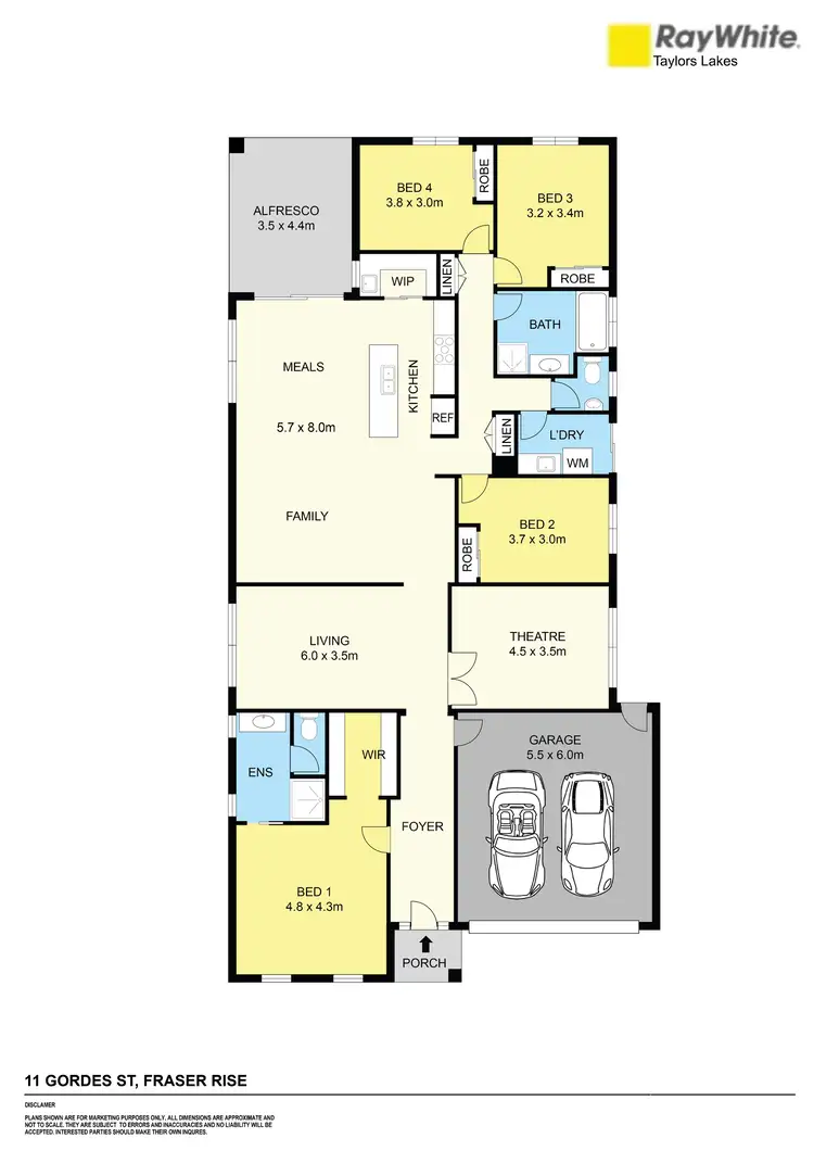 Floorplan of Homely house listing, 11 Gordes Street, Fraser Rise VIC 3336