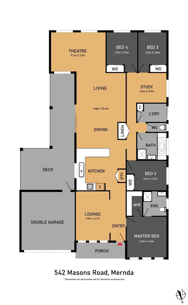 Floorplan of Homely house listing, 542 Masons Road, Mernda VIC 3754