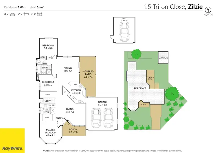 Floorplan of Homely house listing, 15 Triton Close, Zilzie QLD 4710