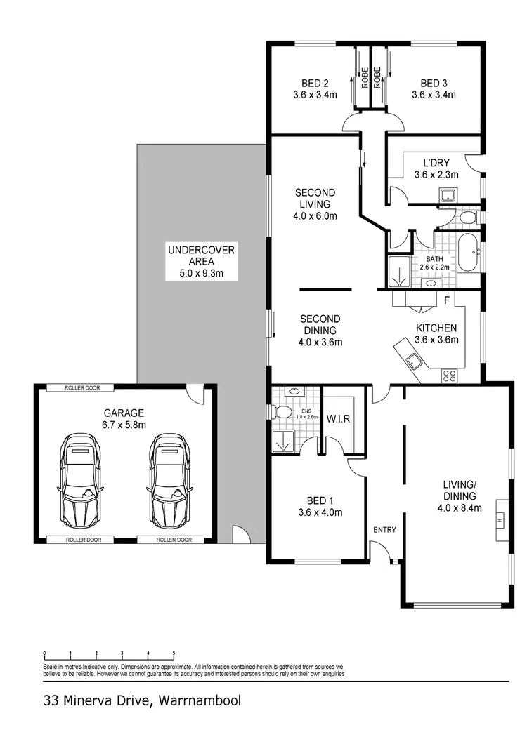 Floorplan of Homely house listing, 33 Minerva Drive, Warrnambool VIC 3280
