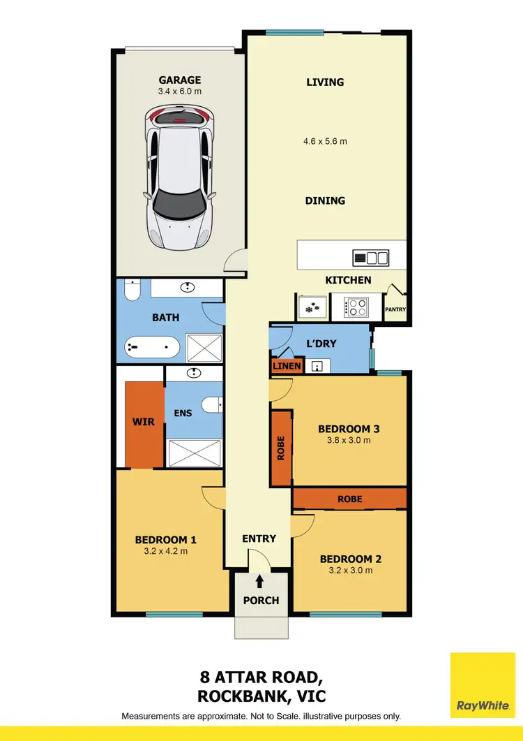 Floorplan of Homely house listing, 8 Attar Road, Rockbank VIC 3335