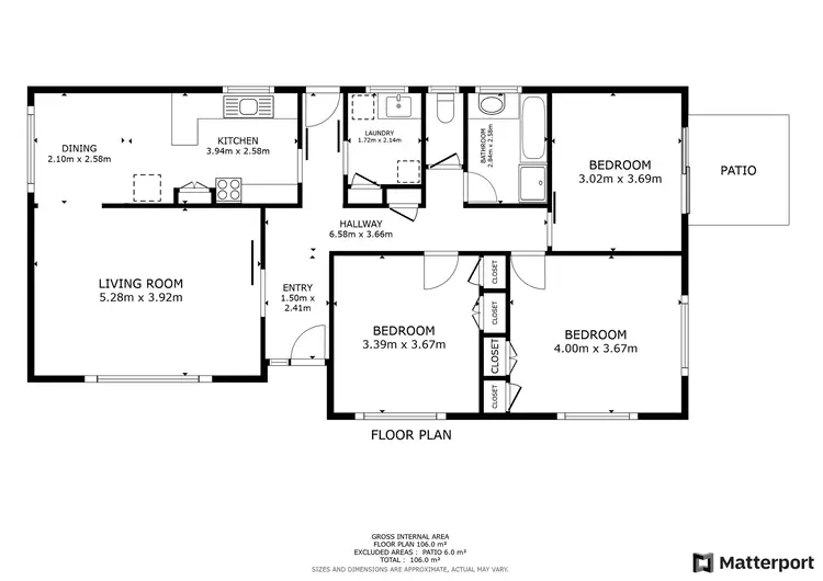 Floorplan of Homely house listing, 8 Mellor Grove, Swan Hill VIC 3585