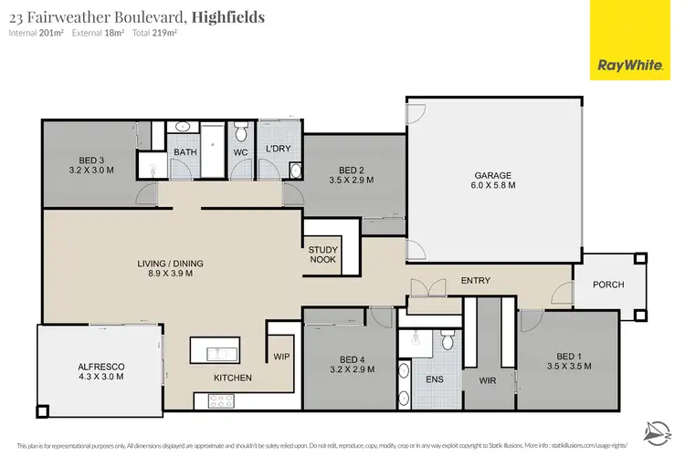 Floorplan of Homely house listing, 23 Fairweather Boulevard, Highfields QLD 4352