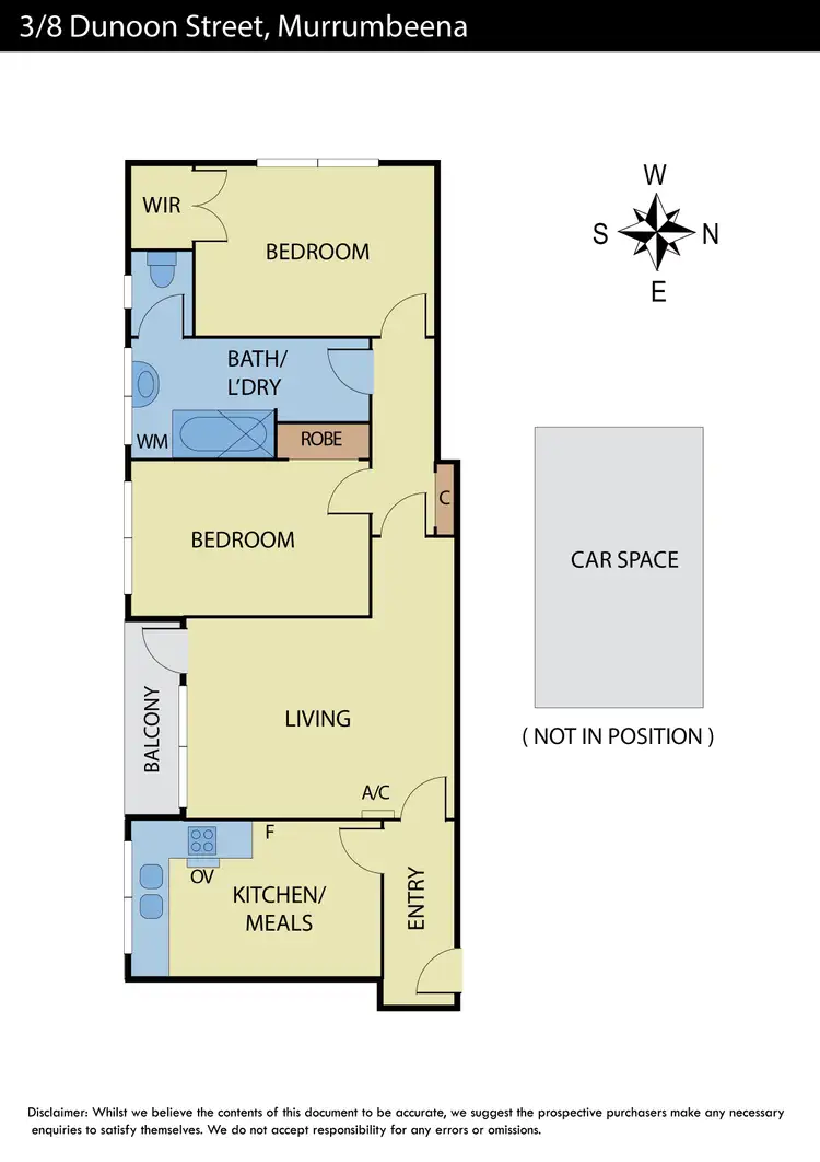 Floorplan of Homely apartment listing, 3/8 Dunoon Street, Murrumbeena VIC 3163
