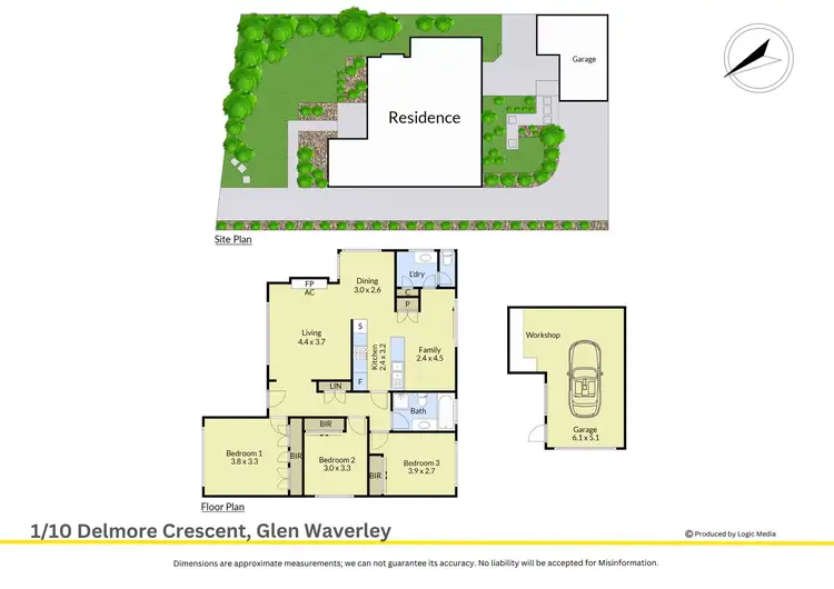 Floorplan of Homely unit listing, 1/10 Delmore Crescent, Glen Waverley VIC 3150
