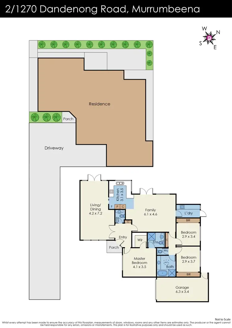 Floorplan of Homely townhouse listing, 2/1270 Dandenong Road, Murrumbeena VIC 3163