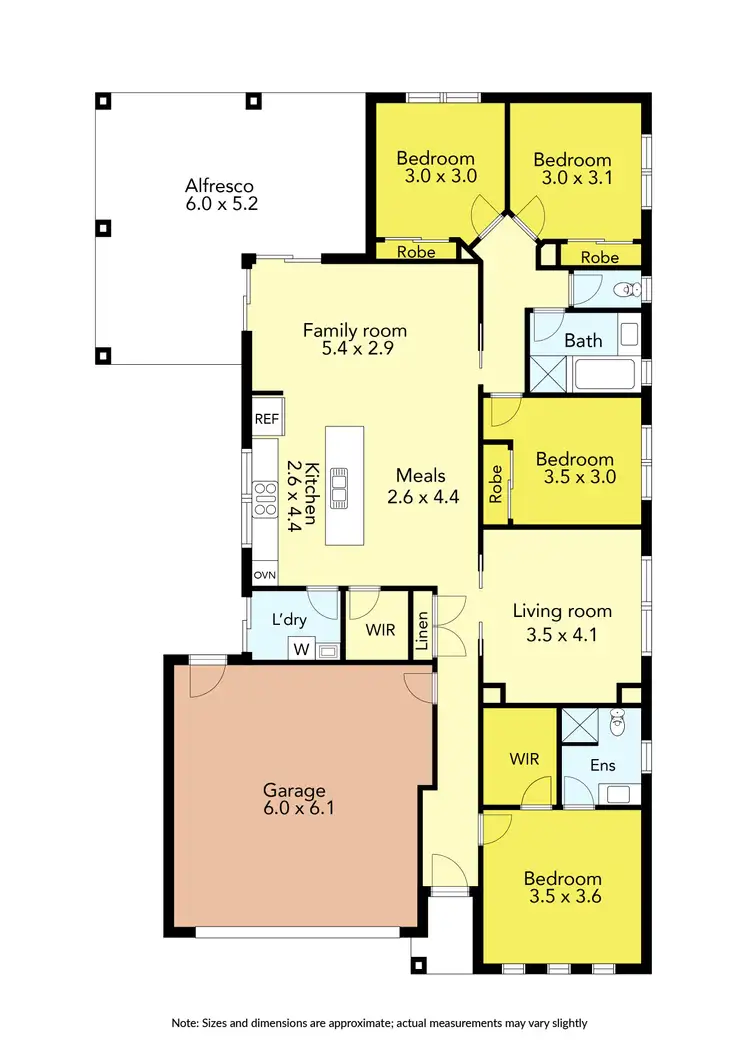 Floorplan of Homely house listing, 4 Astbury Street, Avoca VIC 3467