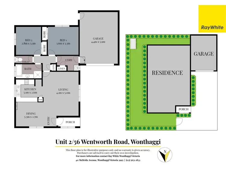 Floorplan of Homely unit listing, 2/56 Wentworth Road, Wonthaggi VIC 3995