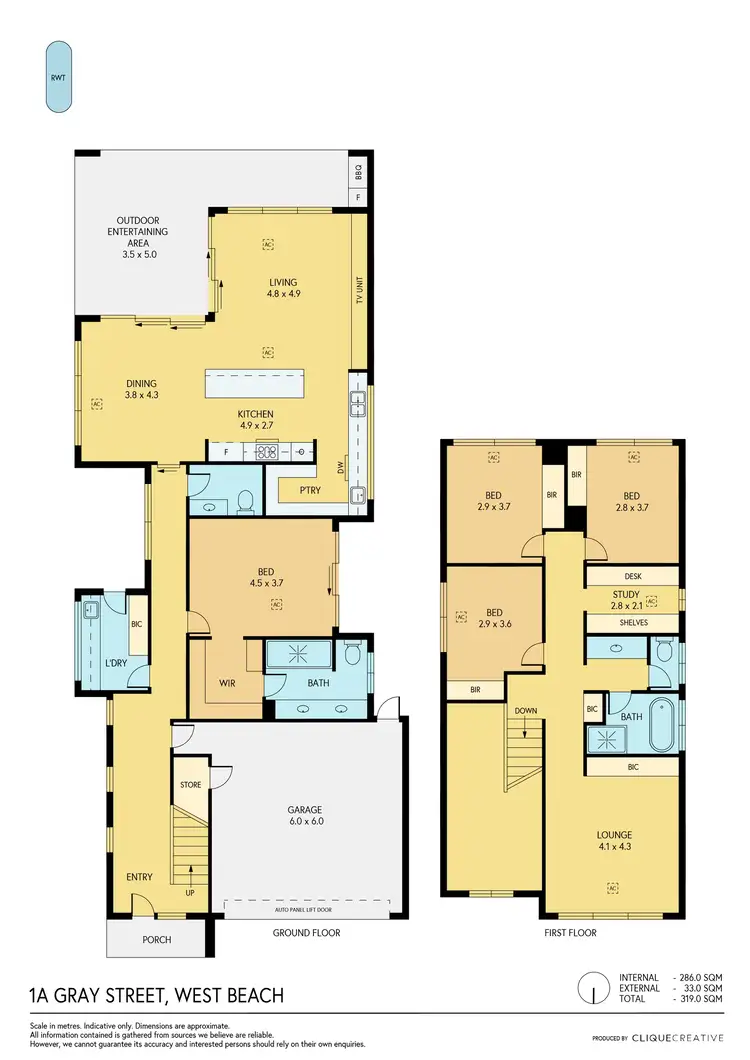 Floorplan of Homely house listing, 1A Gray Street, West Beach SA 5024