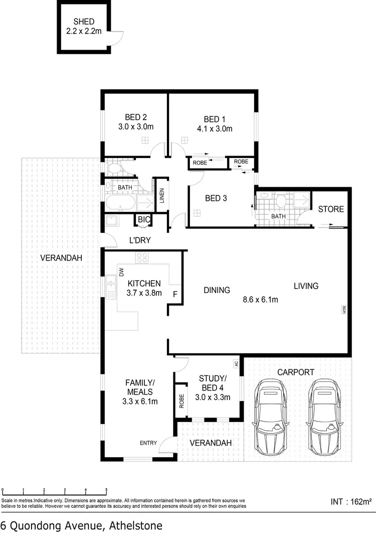 Floorplan of Homely house listing, 6 Quondong Avenue, Athelstone SA 5076