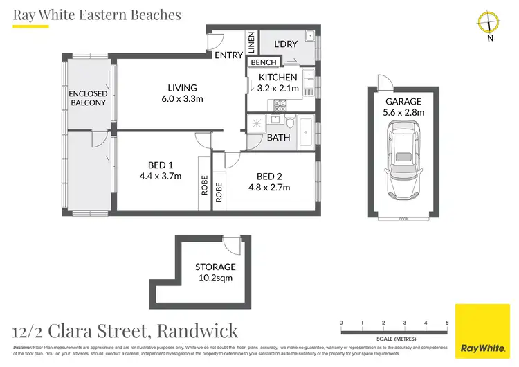 Floorplan of Homely apartment listing, 12/2 Clara Street, Randwick NSW 2031