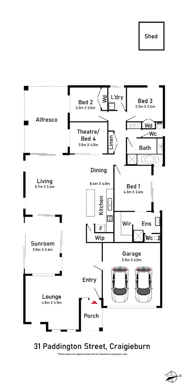Floorplan of Homely house listing, 31 Paddington Street, Craigieburn VIC 3064