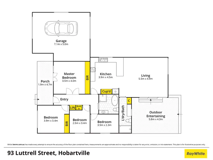 Floorplan of Homely house listing, 93 Luttrell Street, Hobartville NSW 2753