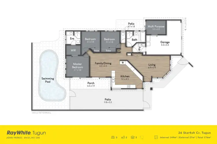 Floorplan of Homely house listing, 26 Starfish Crescent, Tugun QLD 4224