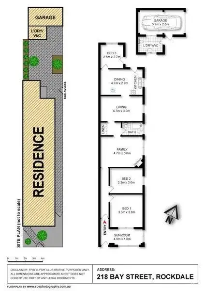Floorplan of Homely house listing, 218 Bay Street, Rockdale NSW 2216