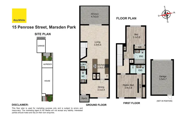 Floorplan of Homely townhouse listing, 15 Penrose Street, Marsden Park NSW 2765