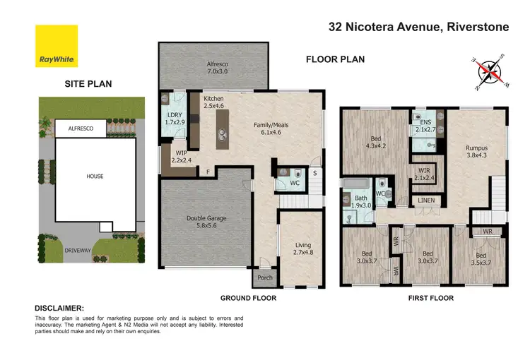 Floorplan of Homely house listing, 32 Nicotera Avenue, Riverstone NSW 2765