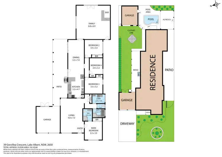 Floorplan of Homely house listing, 39 Grevillea Crescent, Lake Albert NSW 2650