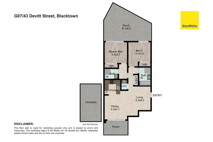 Floorplan of Homely apartment listing, G07/43 Devitt Street, Blacktown NSW 2148