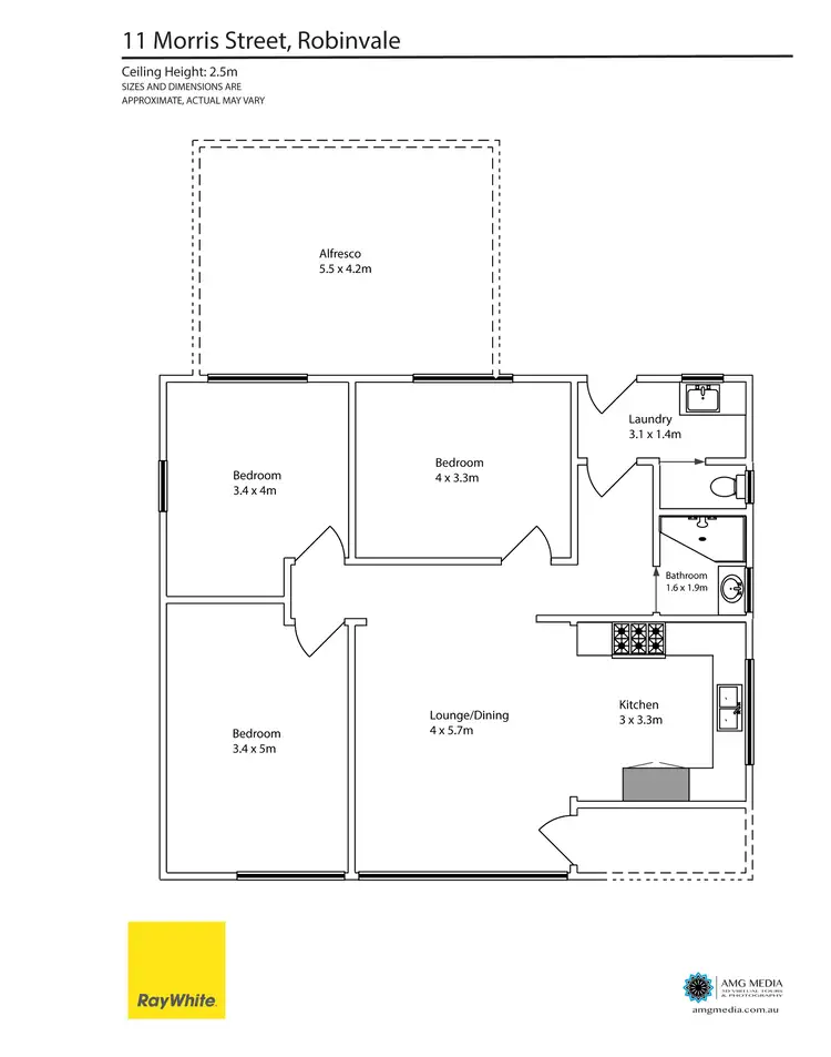 Floorplan of Homely house listing, 11 Morris Street, Robinvale VIC 3549