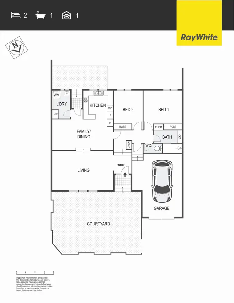 Floorplan of Homely townhouse listing, 19/16 Sexton Street, Cook ACT 2614