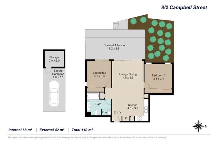 Floorplan of Homely unit listing, 8/2 Campbell Street, Toowong QLD 4066