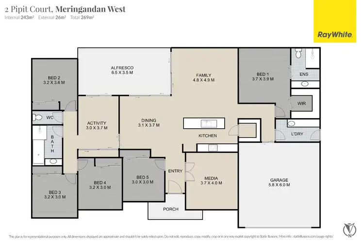 Floorplan of Homely house listing, 2 Pipit Court, Meringandan West QLD 4352
