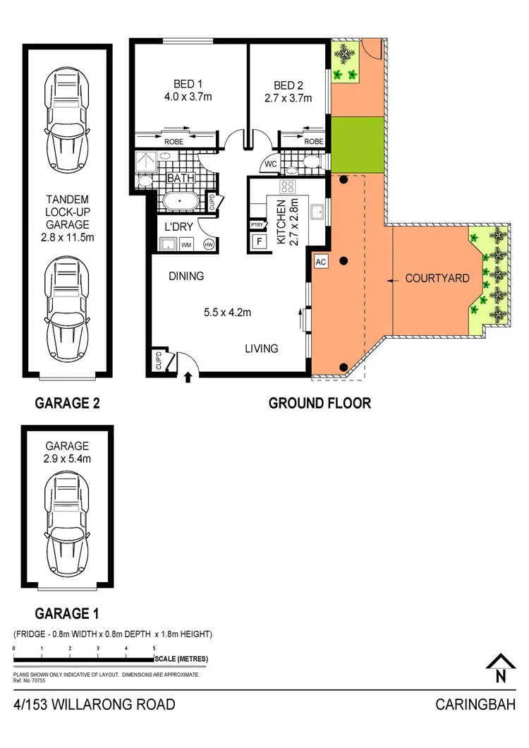 Floorplan of Homely apartment listing, 4/153 Willarong Road, Caringbah NSW 2229