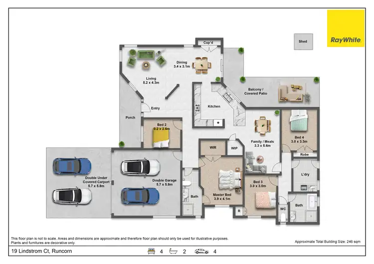 Floorplan of Homely house listing, 19 Lindstrom Court, Runcorn QLD 4113
