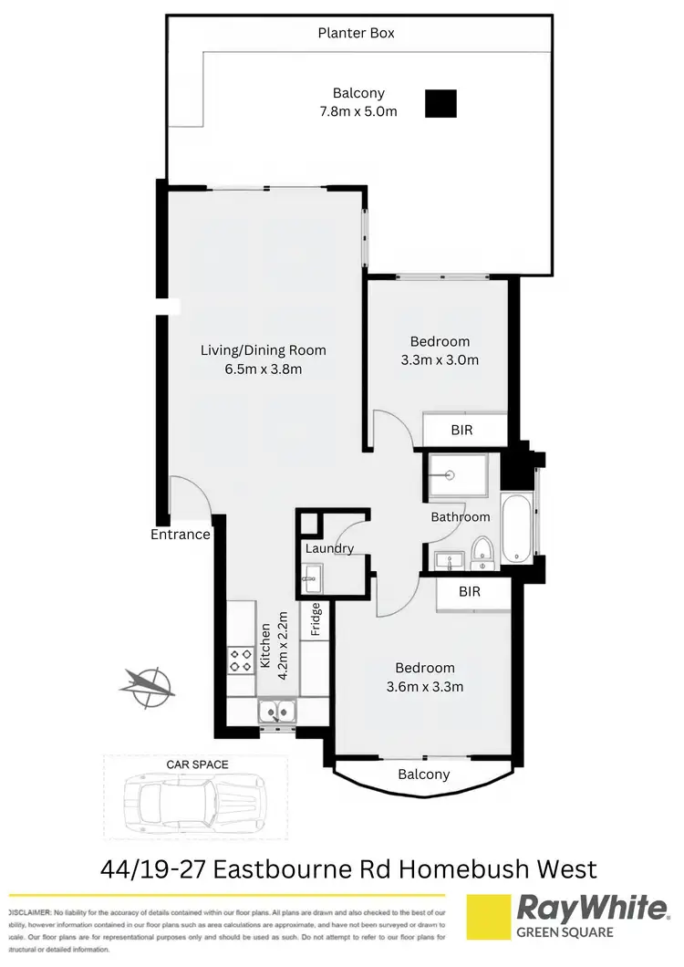 Floorplan of Homely apartment listing, 44/19-27 Eastbourne Road, Homebush West NSW 2140