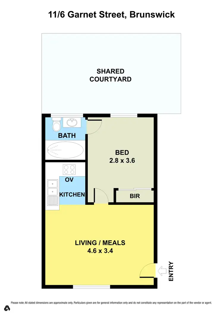 Floorplan of Homely apartment listing, 11/6 Garnet Street, Brunswick VIC 3056