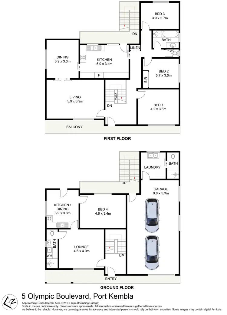 Floorplan of Homely house listing, 5 Olympic Boulevard, Port Kembla NSW 2505