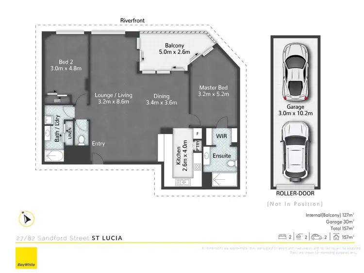Floorplan of Homely apartment listing, 27/82 Sandford Street, St Lucia QLD 4067